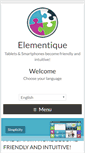 Mobile Screenshot of elementique.com
